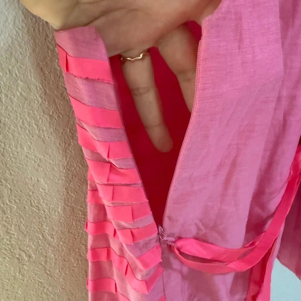 J.Crew Pink Ribbon Textured Sleeveless Top – Size 10